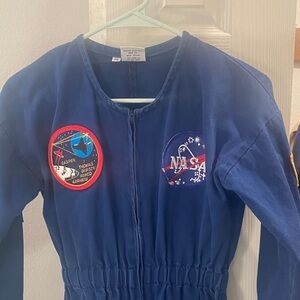 Kids Blue NASA Jumpsuit with Patches